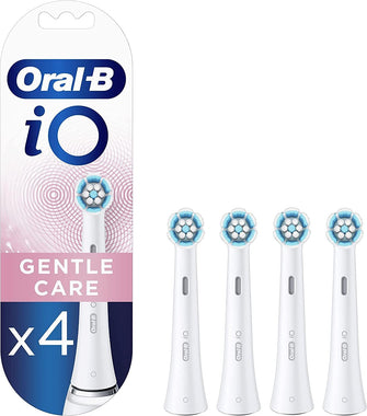 Buy Oral-B,Oral-B iO Gentle Care Electric Toothbrush Head, Twisted & Angled Bristles for Deeper Plaque Removal, Pack of 4 Toothbrush Heads, Suitable for Mailbox, White - Gadcet UK | UK | London | Scotland | Wales| Near Me | Cheap | Pay In 3 | Toothbrushes