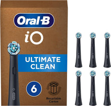 Buy Oral-B,Oral-B iO Ultimate Clean Electric Toothbrush Head, Twisted & Angled Bristles for Deeper Plaque Removal, Pack of 6 Toothbrush Heads, Suitable for Mailbox, Black - Gadcet UK | UK | London | Scotland | Wales| Near Me | Cheap | Pay In 3 | Toothbrushes