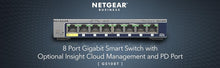 Buy Gadcet Dagenham,NETGEAR 8-Port Gigabit Ethernet Smart Switch (GS108T) - Managed, with 1 x PD port, Optional Insight Cloud Management, Desktop or Wall Mount, Silent Operation, and Limited Lifetime Protection - Gadcet UK | UK | London | Scotland | Wales| Ireland | Near Me | Cheap | Pay In 3 | Networking Devices