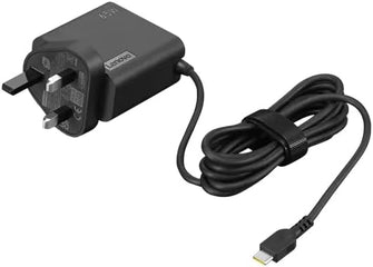 Lenovo 65W USB-C Wall Adapter - UK Power Adapter/Charger, Black