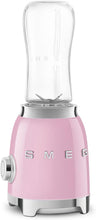 Smeg Retro 50’s Style Personal Blender - 300W, 2 Speed, 2 Bottles-To-Go, 600ml - Pink