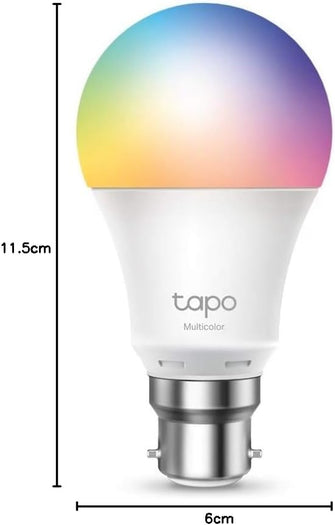 Tapo L535B Matter Smart Bulb B22 – 8.6W, 1055 lm, Dimmable & Tunable, Energy Monitoring, Works with Apple HomeKit, Alexa & Google