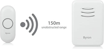 Buy Byron,Byron Wireless Doorbell Set Twin Pack - Portable & Plug-In, 150m Range, 16 Melodies, White - Gadcet UK | UK | London | Scotland | Wales| Near Me | Cheap | Pay In 3 | Electronics