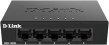 D-Link DGS-105GL 5-Port Gigabit Unmanaged Switch – Fanless, Metal Housing, Low Profile, Plug & Play, 802.3az EEE – Black