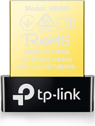 TP-Link UB400 Nano Bluetooth 4.0 USB Adapter – for PC, Laptop, Headphones, Speakers & Keyboards – Black