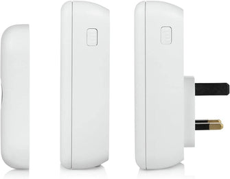 Buy Byron,Byron Wireless Doorbell Set Twin Pack - Portable & Plug-In, 150m Range, 16 Melodies, White - Gadcet UK | UK | London | Scotland | Wales| Near Me | Cheap | Pay In 3 | Electronics