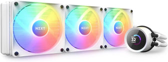 Buy Kraken,NZXT Kraken 360 RGB - RL-KR360-W1 - 360mm AIO CPU Liquid Cooler - Customizable 1.54" Square LCD Display for Images, Performance Metrics and More - 3 x F120 RGB Core Fans - White - Gadcet UK | UK | London | Scotland | Wales| Ireland | Near Me | Cheap | Pay In 3 | Computer Components