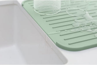 Buy Gadcet UK,Brabantia - Sinkside Silicone Dish Drying Mat with Rim - Kitchen Accessory - Dishwasher Safe - Foldable - Easy to Clean - Sink Mat for Airdrying Washing Up - Rack Drainer - Jade Green - 33 x 44 x 1 cm - Gadcet UK | UK | London | Scotland | Wales| Ireland | Near Me | Cheap | Pay In 3 | Kitchen & Dining