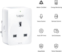 Tapo P110M WiFi Smart Plug – Energy Monitoring, MATTER Compatible, Works with Alexa, Google, Apple HomeKit, SmartThings, Device Sharing