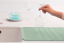 Buy Gadcet UK,Brabantia - Sinkside Silicone Dish Drying Mat with Rim - Kitchen Accessory - Dishwasher Safe - Foldable - Easy to Clean - Sink Mat for Airdrying Washing Up - Rack Drainer - Jade Green - 33 x 44 x 1 cm - Gadcet UK | UK | London | Scotland | Wales| Ireland | Near Me | Cheap | Pay In 3 | Kitchen & Dining