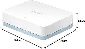 D-Link DGS-1005D 5-Port Gigabit Desktop Switch – Fanless, Plug & Play, Internet Splitter, UK Model