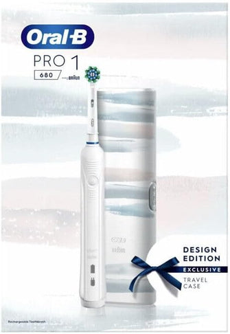 Buy Braun,Braun Oral B Pro1 680 Electric Toothbrush - Rechargeable, White with Travel Case - Gadcet UK | UK | London | Scotland | Wales| Near Me | Cheap | Pay In 3 | Toothbrushes