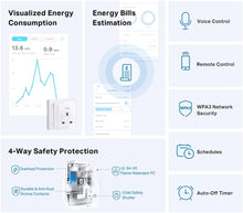 Tapo Smart Plug with Energy Monitoring - Remote Management via App, Scheduling, Timer, Device Sharing, Away Mode, Voice Control (Alexa & Google Home) - Tapo P110