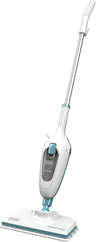 BLACK+DECKER FSM13E1-GB 1300W Steam Mop, 380ml Water Tank, White