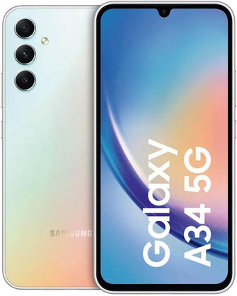 Buy Samsung,Samsung Galaxy A34 5G - 128GB RAM - 6GB RAM - Dual Sim - Sliver - Unlocked - International Model - Gadcet UK | UK | London | Scotland | Wales| Ireland | Near Me | Cheap | Pay In 3 | Unlocked Mobile Phones