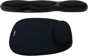 Kensington Ergonomic Mouse Mat with Wrist Support – Comfort Foam, Compatible with Laser & Optical Mice – Black (62384), 32 x 252 x 210 mm