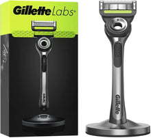 Gillette Labs Men's Razor with Exfoliating Bar - 1 Blade Refill & Premium Magnetic Stand - 1