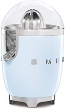 Buy Smeg,Smeg CJF01PBUK Retro 50's Style Citrus Juicer with Lid, Stainless Steel Reamer and Strainer, Anti-Drip Spout, Pastel Blue - Gadcet UK | UK | London | Scotland | Wales| Near Me | Cheap | Pay In 3 | Small Kitchen Appliances