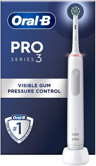 Buy Oral-B,Oral-B Pro 3 Electric Toothbrushes For Adults, Gifts For Women / Men, 1 Cross Action Toothbrush Head, 3 Modes with Teeth Whitening, 2 Pin UK Plug, 3000, White - Gadcet UK | UK | London | Scotland | Wales| Near Me | Cheap | Pay In 3 | Electric Toothbrush