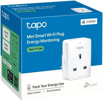 Tapo P110M WiFi Smart Plug – Energy Monitoring, MATTER Compatible, Works with Alexa, Google, Apple HomeKit, SmartThings, Device Sharing