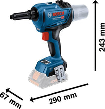 Bosch Professional 18V GRG 18V-16 C Cordless Rivet Gun – 16,000N Max Tensile Force, 25mm Stroke Length, 2x GBA 18V 2.0Ah Batteries, GAL 18V-40 Charger, L-BOXX 136