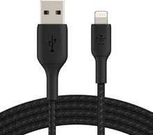 Buy Belkin,Belkin Braided Lightning Cable (Boost Charge Lightning To USB Cable IPhone, IPad, AirPods) MFi-Certified IPhone Charging Cable, Braided Lightning Cable (2m, Black) - Gadcet UK | UK | London | Scotland | Wales| Ireland | Near Me | Cheap | Pay In 3 | Mobile Phone Accessories