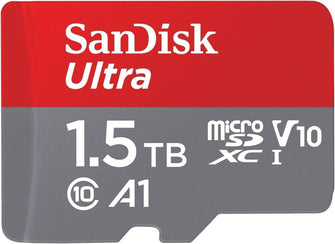 SanDisk 1.5TB Ultra microSDXC Card + SD Adapter - Full HD, Up to 150MB/s, A1 App Performance, UHS-I, Class 10, U1