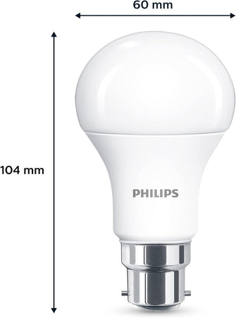 PHILIPS LED B22 Frosted 6 Pack Light Bulbs - 13 W (100 W) [Warm White] EyeComfort Non Dimmable for Indoor Home Lighting