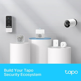 Tapo Smart Hub with Chime (H200) - Hub, Alarm, Ring Chime, Voice Control, 64 Device Support, 19 Ringtones, MicroSD Storage (512GB)