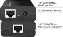 TP-Link 802.3at/af Gigabit PoE Injector - Non-PoE to PoE Adapter, 15.4W, LED Indicator, Plug & Play, Desktop/Wall-Mount, Up to 100m, Black (PoE150S)