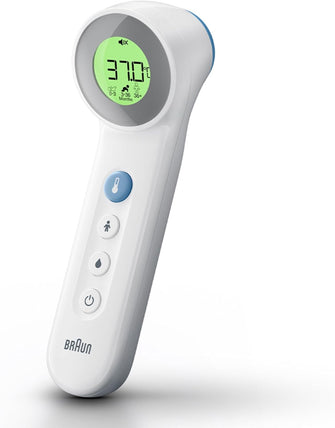 Braun Sensian 7 Forehead non-contact thermometer - Age Precision Technology - 3-in1 - Colour-Coded Digital Display - Baby and Child Friendly - #1 Brand among doctors(1) - BNT400 - 7