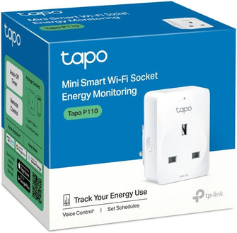 Tapo Smart Plug with Energy Monitoring - Remote Management via App, Scheduling, Timer, Device Sharing, Away Mode, Voice Control (Alexa & Google Home) - Tapo P110