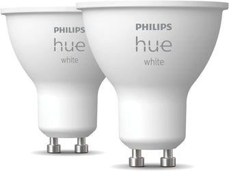 Buy Philips Hue,Philips Hue New White Smart LED Light Bulb 2 Pack [GU10 Spot] with Bluetooth Works with Alexa, Google Assistant, Apple Homekit for Indoor Home Lighting - Gadcet UK | UK | London | Scotland | Wales| Near Me | Cheap | Pay In 3 | LED Light Bulbs