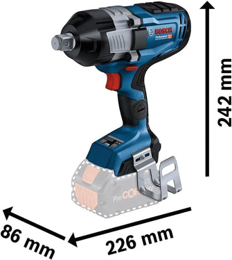 Bosch Professional BITURBO GDS 18V-1600 HC Cordless Impact Wrench – 3/4" High-Torque, 2x 8.0Ah ProCORE18V Batteries, Charger, Bluetooth Module GCY 42, L-BOXX