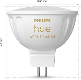 Philips Hue MR16 LED Smart Spot Light - Warm to Cool White, 1 Pack