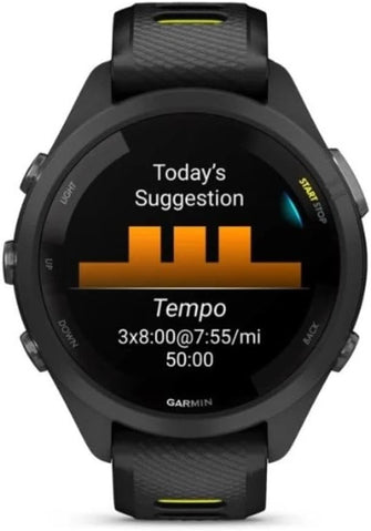 Garmin Forerunner 265S 2.79 cm (1.1 inches) AMOLED 42 mm Black, Grey GPS (Satellite)