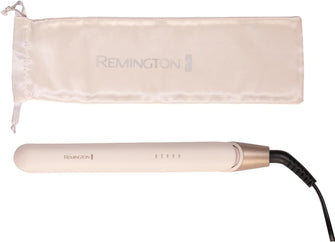 Remington Shea Soft Hair Straightener - 110mm floating coated plates, releases Micro-Conditioners to promote hairs natural shine, Digital control with 5 settings from 150-230°C,Storage pouch, S4740