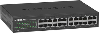 NETGEAR GS324 24-Port Gigabit Ethernet Switch | Unmanaged, Silent, Desktop/Wall/Rackmount