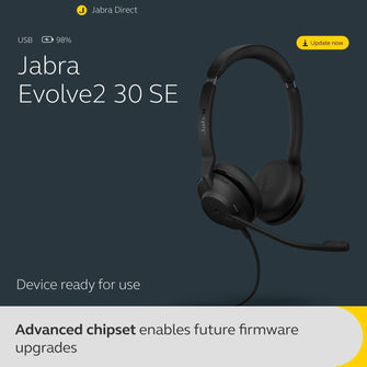 Jabra Evolve2 30 SE USB-A, UC Stereo Headset