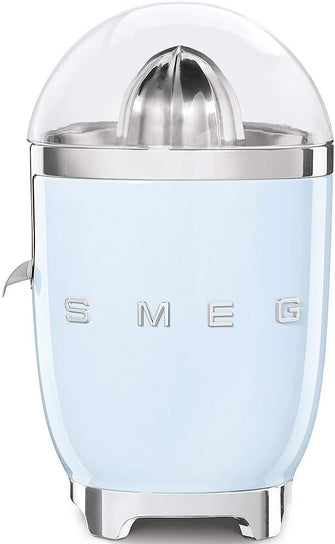 Buy Smeg,Smeg CJF01PBUK Retro 50's Style Citrus Juicer with Lid, Stainless Steel Reamer and Strainer, Anti-Drip Spout, Pastel Blue - Gadcet UK | UK | London | Scotland | Wales| Near Me | Cheap | Pay In 3 | Small Kitchen Appliances