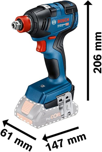 Bosch Professional 18V Cordless Impact Driver GDX 18V-200 – 200Nm Max Torque, Batteries & Charger Not Included, Carton