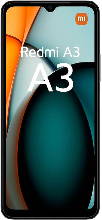 Xiaomi Redmi A3 – 64GB Storage, 3GB RAM, Dual SIM, Unlocked Smartphone, Midnight Black