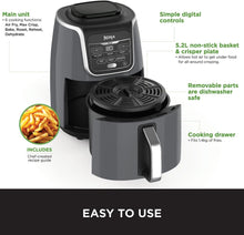 Buy Ninja,Ninja Air Fryer MAX, 5.2L, 6-in-1, Uses No Oil, Air Fry Grey & Black - Gadcet UK | UK | London | Scotland | Wales| Ireland | Near Me | Cheap | Pay In 3 | AIR FRYER / GRILL