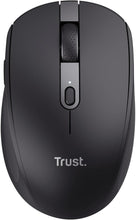 Trust Ozaa Silent Wireless Bluetooth Mouse - Rechargeable, Multi-Device, Compact, 60% Recycled Plastic, for PC/Laptop/Mac/Android - Black