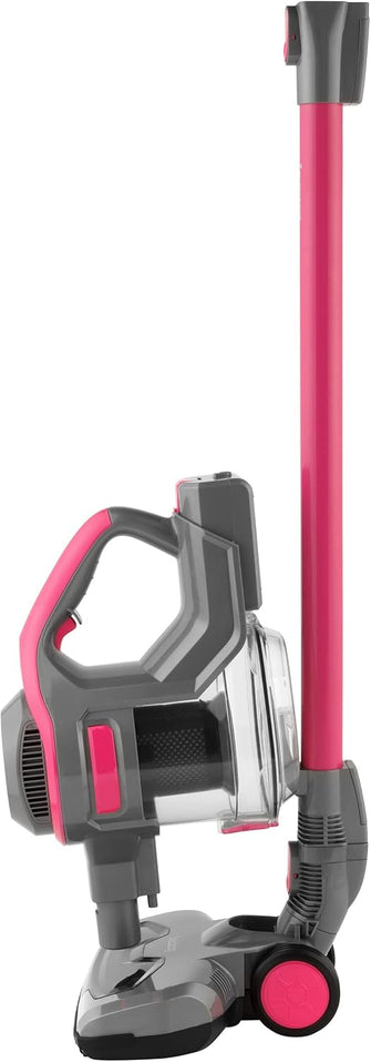 Beldray BEL01515MOB Airgility Cordless Vacuum Cleaner – Portable Handheld Vacuum with Crevice Tool, Rechargeable Stick Vac with Up to 40 Minutes Runtime, Pet Plus+ for Pet Hair, 1.2L Dust Tank, Pink