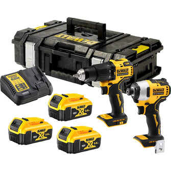 DeWalt DCK2062P3-GB 18V XR Brushless Compact Combi Drill & Impact Driver Twin Kit 3 x 5.0Ah