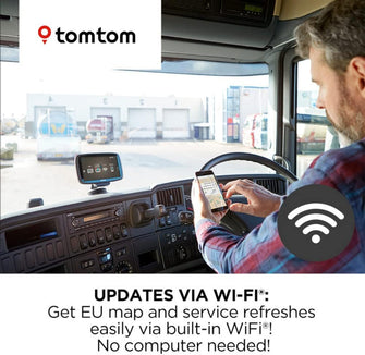 Buy TomTom,TomTom Truck Sat Nav GO Professional 520 with European Maps and Traffic Services (via Smartphone) Updates via WI-FI, Designed for Truck, Coach, Bus and Large Vehicles - Gadcet.com | UK | London | Scotland | Wales| Ireland | Near Me | Cheap | Pay In 3 | GPS Navigation Systems