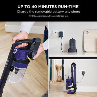 Shark Cordless Stick Vacuum Cleaner with Anti Hair Wrap, Up to 40 mins run-time, Flexible Vacuum Cleaner with & Upholstery Tool, Purple - 6