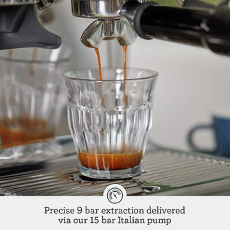 Sage - The Barista Express - Bean to Cup Coffee Machine with Grinder and Milk Frother, Black Truffle