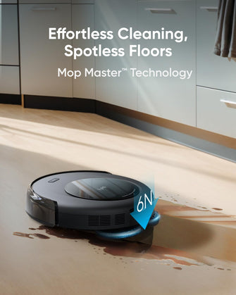 eufy Omni C20 Robot Vacuum and Mop – All-in-One Station, 7,000 Pa Suction, Ultra-Slim 3.35-Inch Design, Auto Emptying, Mop Washing & Drying, Mop Lifting, Carpet Detection for Hands-Free Cleaning